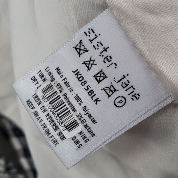 Women's Sister Jane Check Jacket Size Medium - Picture 5 of 5